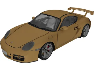Porsche Cayman S 3D Model preview