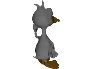 Duck Cartoon 3D Model preview