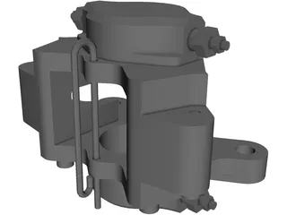 Brake Caliper 3D Model preview