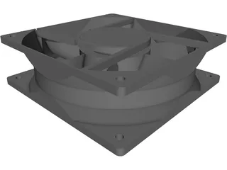 Cooling Fan 3D Model preview