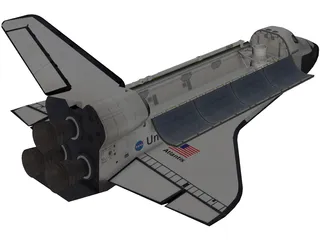 Space Shuttle Atlantis 3D Model preview