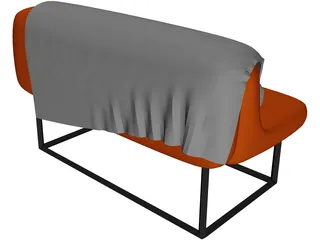 Sofa Bed 3D Model preview