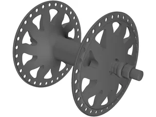 Hub Bike 3D Model preview