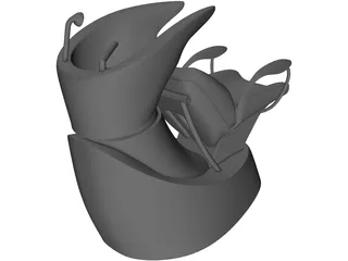 Lavatesta Hair Chair 3D Model preview