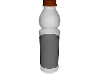 Bottle Plastic 3D Model preview