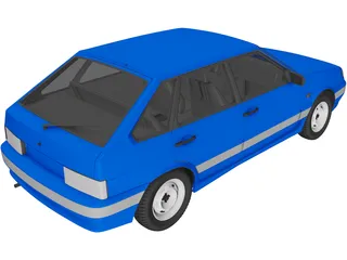 VAZ 2114 3D Model preview