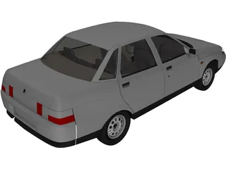 VAZ 2110 3D Model preview