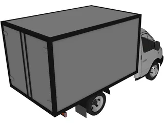 Gaz 3302-14 Gazel 3D Model preview