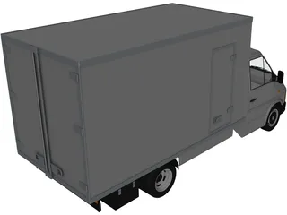 Volkswagen LT Refrigerator 3D Model preview