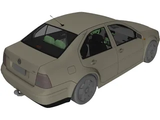 Volkswagen Bora 3D Model preview