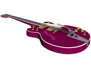 Gretsch Guitar Electric 3D Model preview