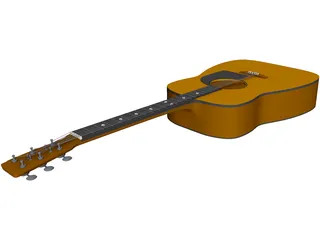 Guitar 3D Model preview