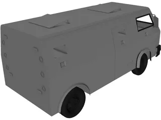 Armor Van 3D Model preview