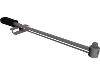 Torsion Style Torque Wrench 3D Model preview