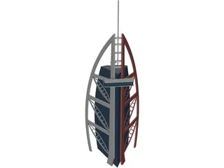 Burj Al Arab 3D Model preview