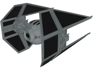 Star Wars Interceptor 3D Model preview