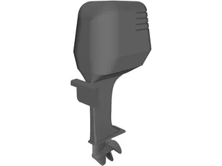 Outboard Motor 3D Model preview