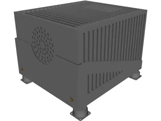 Aircraft Avionics LRU 3D Model preview