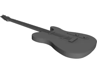 Guitar Electric 3D Model preview