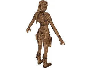 Lara Croft 3D Model preview