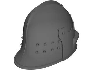 Helmet Medieval 3D Model preview
