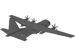 Lockheed C-130 Hercules 3D Model preview