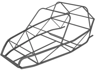 Chassis Buggy Cross Frame 3D Model preview