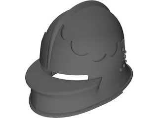 Helmet Italian Sallet 3D Model preview