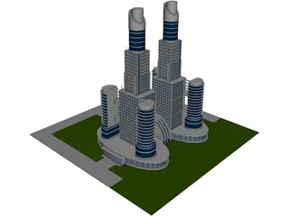 Mega Trade Center 3D Model preview