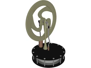 Sterling Engine 3D Model preview