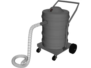 Vacuum Cleaner Industrial 3D Model preview