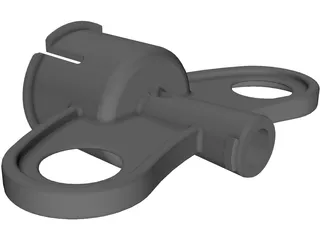 Luer Adapter 3D Model preview