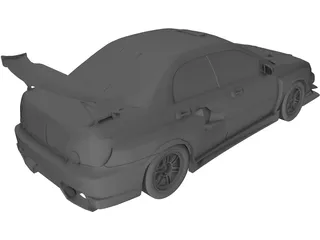 Subaru Impreza WRX STi GDB 3D Model preview