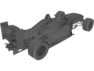 Dallara Formula 3 3D Model preview