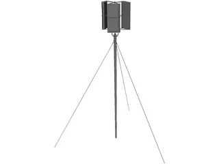 Vertical Axis Wind Turbine 3D Model preview