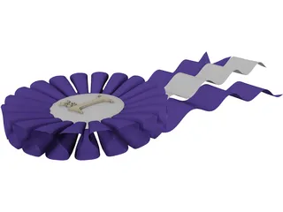 Blue Ribbon 3D Model preview