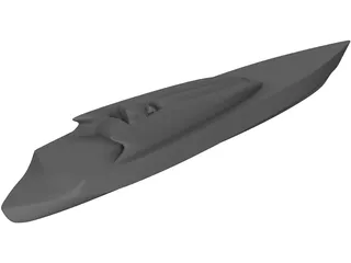 Speedboat 3D Model preview
