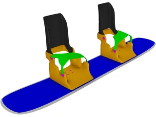 Skateboard 3D Model preview