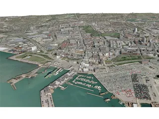Southampton City (UK) 3D Model preview