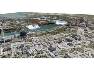 Niagara Falls City 3D Model preview