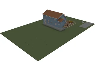 Cape House 3D Model preview