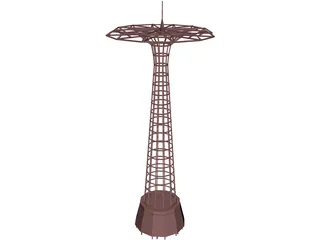 Parachute Jump in Coney Island 3D Model preview