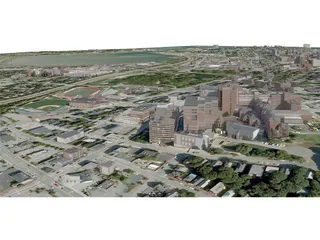 Portland City, Maine 3D Model preview