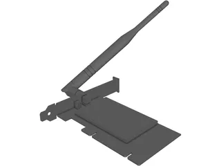 PC Wireless card Linksys WMP54GS 3D Model preview