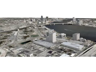 Jacksonville City 3D Model preview