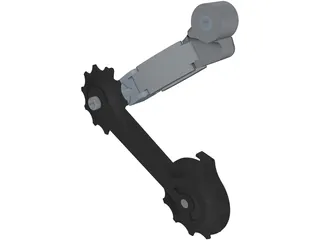 Bike Rear Derallieur 3D Model preview