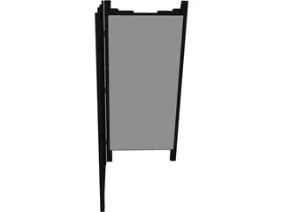 Oriental Screen 3D Model preview