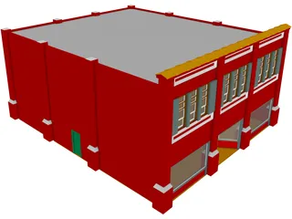 Urban Building 3D Model preview