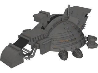 Dune Harvester 3D Model preview
