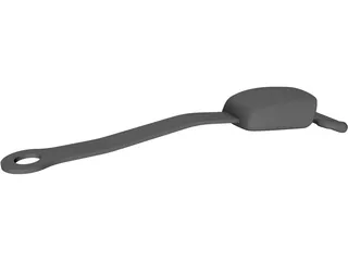 Seat Belt Buckle 3D Model preview